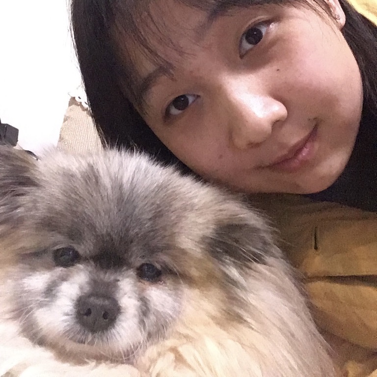 My puppy QQ and me